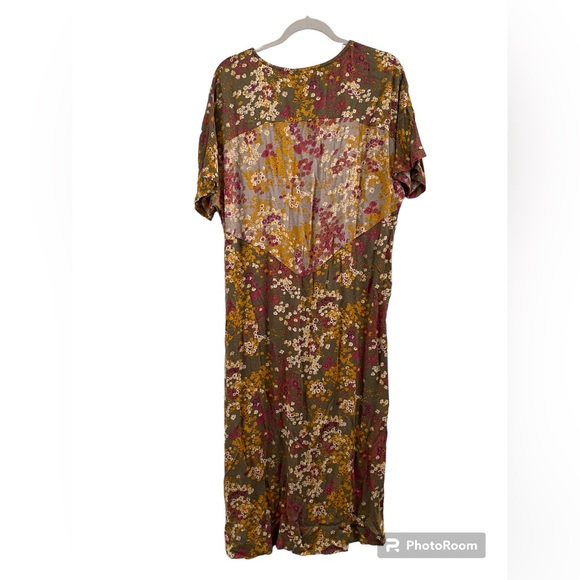 Anthropologie Tiny Shoreline Floral Midi Dress Sz M - Picture 5 of 8